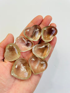 Smokey Quartz Puffy Heart Natural H007 (M) x 1