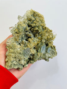 Green Himalayan Quartz Clusters Q859