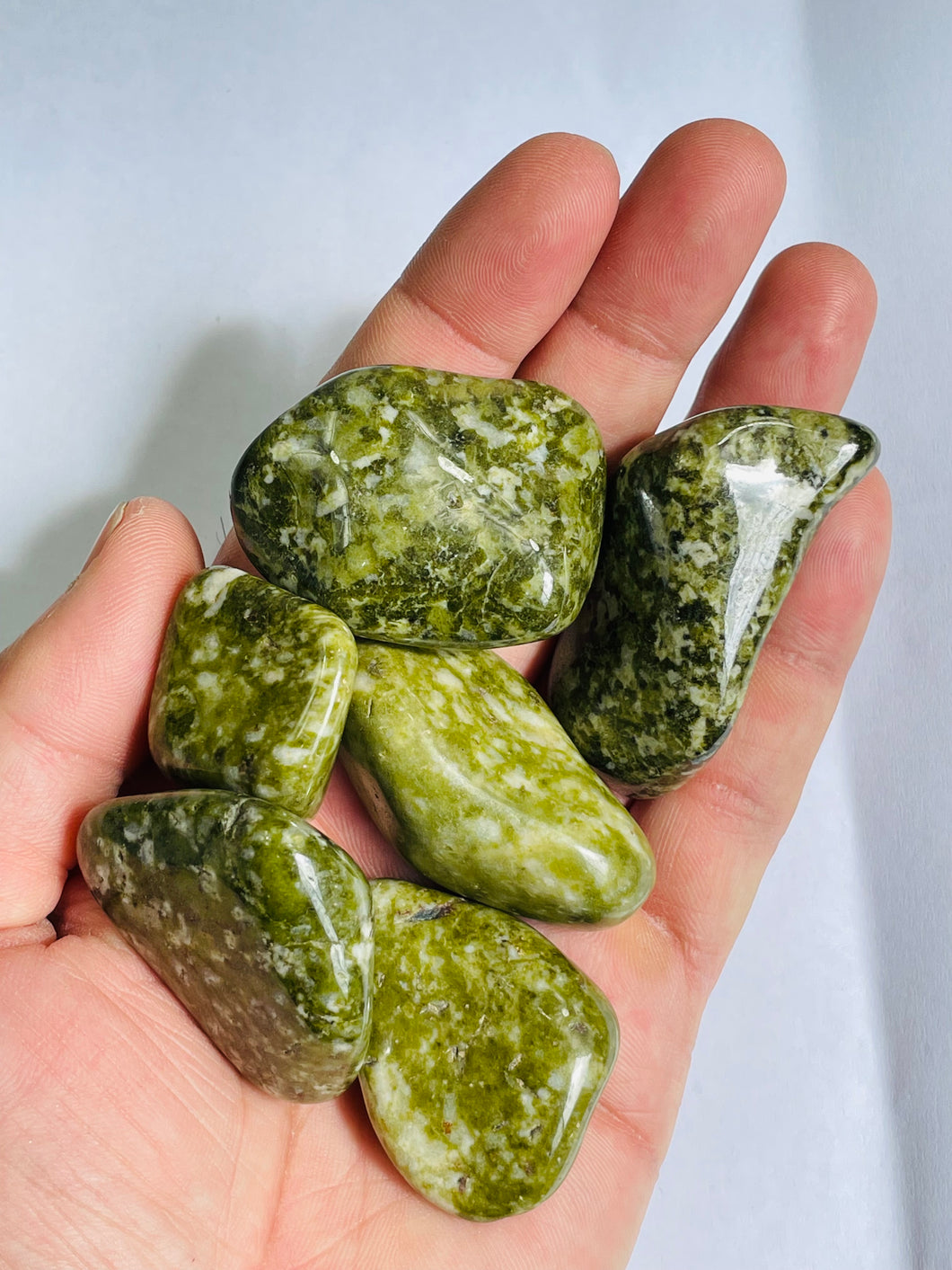 Epidote Snowflake Tumbled Stones (XL) TB082 x 1