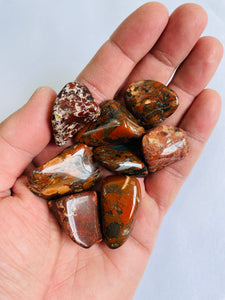 Brecciated Jasper Tumbled Stones TB043 x 1