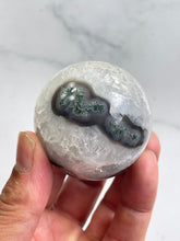 Load image into Gallery viewer, Moss Agate Crystal Sphere S157
