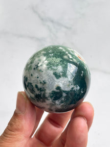 Moss Agate Crystal Sphere S154