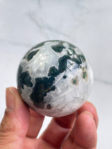 Moss Agate Crystal Sphere S156