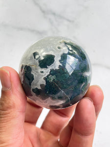 Moss Agate Crystal Sphere S156