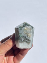 Load image into Gallery viewer, Moss Agate Cupcake Tower  High Grade T713
