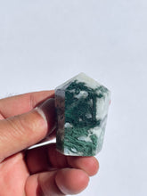 Load image into Gallery viewer, Moss Agate Cupcake Tower  High Grade T722
