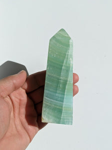 Pistachio Calcite Tower T042