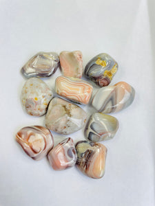 Pink Botswana Agate Tumbled Stones TB056 x 1