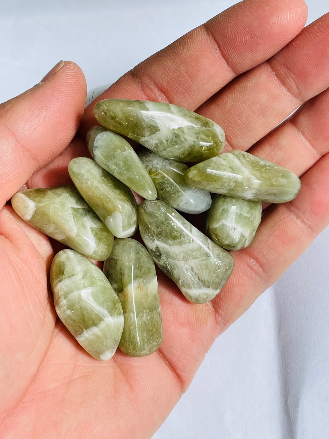 Prasiolite Tumbled Stones TB054 x 1