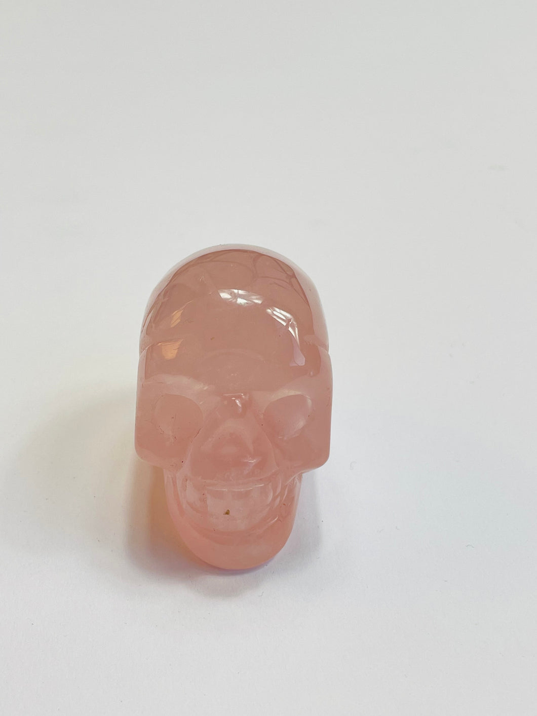 Rose Quartz Crystal Skull S091