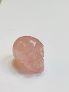 Rose Quartz Crystal Skull S091