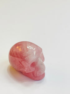 Rose Quartz Crystal Skull S089