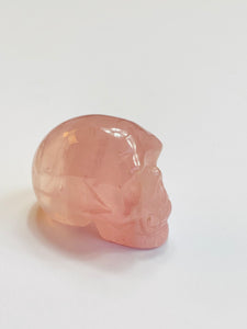 Rose Quartz Crystal Skull S090