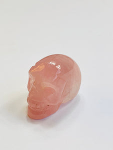 Rose Quartz Crystal Skull S090