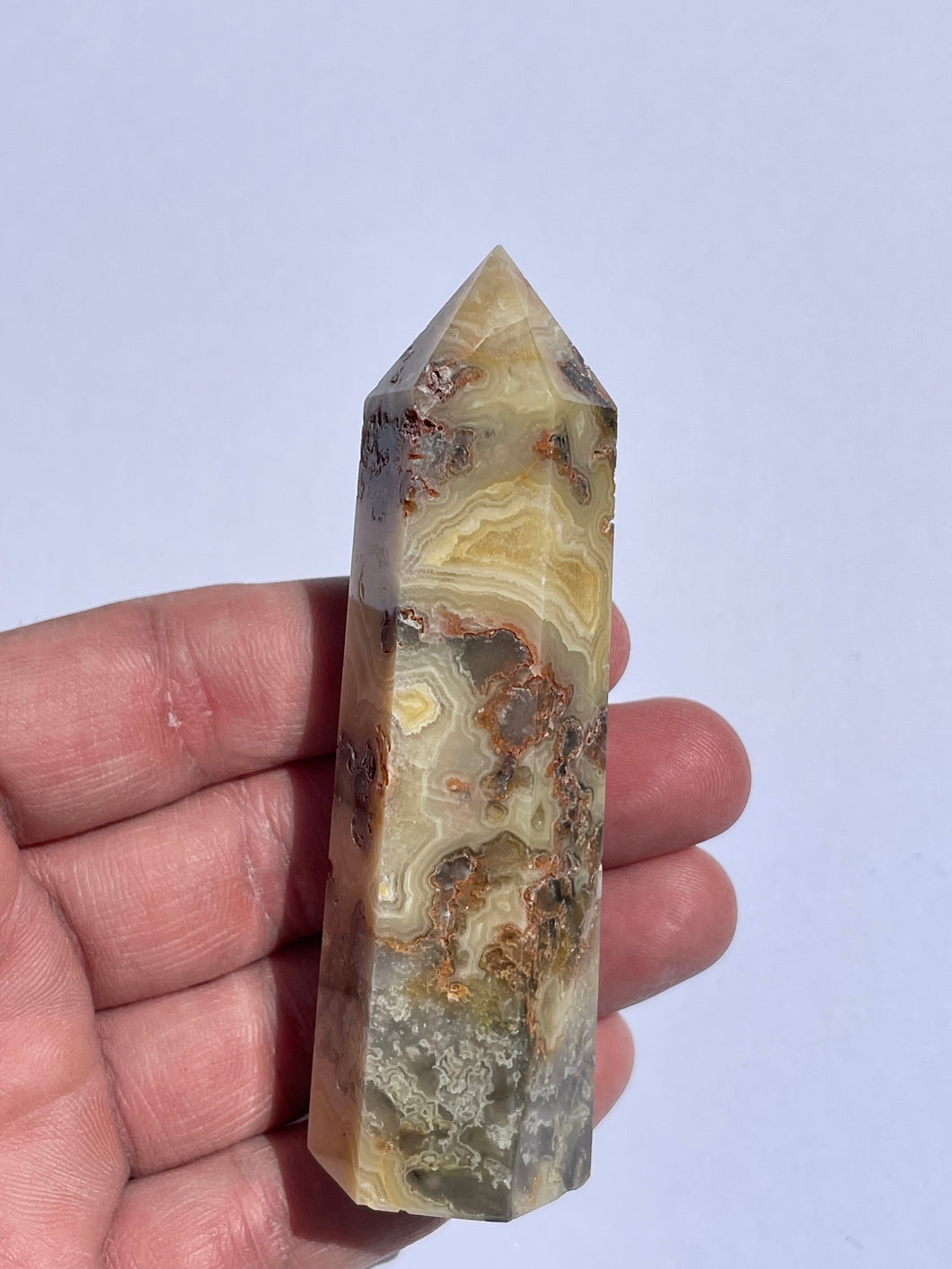 Crazy Lace Agate Tower T546