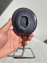 Load image into Gallery viewer, Agate Geode on Stand High Grade AG083
