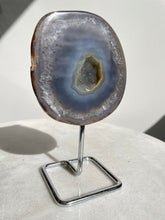 Load image into Gallery viewer, Agate Geode on Stand High Grade AG086
