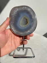 Load image into Gallery viewer, Agate Geode on Stand High Grade AG086
