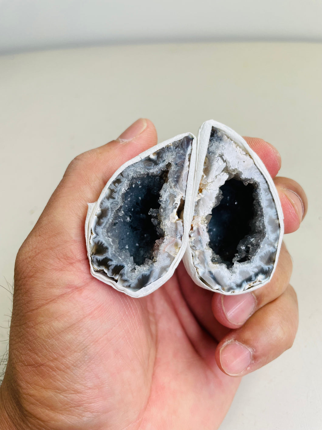 Agate Geode/Ocos Pair Natural AG219