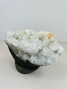 Apophyllite Geode Free Standing Crystal Cluster AP320a