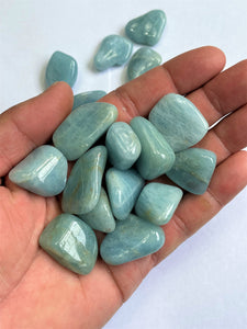 Aquamarine Tumbled Stones TB069 x 1