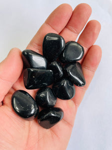 Black Obsidian Tumbled Stones TB046 x 1