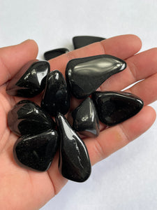 Black Tourmaline Tumbled Stones TB068 x 1