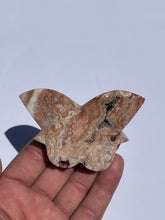 Load image into Gallery viewer, Pink Crazy Lace Agate Butterfly AG163
