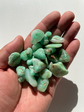 Load image into Gallery viewer, Chrysoprase Tumbled stone crystal/ mineral x 1 (20-25mm)
