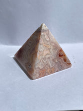 Load image into Gallery viewer, Pink Crazy Lace Agate Pyramid AG139
