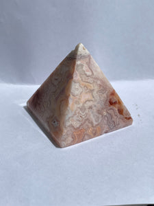 Pink Crazy Lace Agate Pyramid AG139