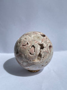 Pink Crazy Lace Agate sphere AG123