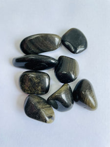 Golden Obsidian Tumbled Stones TB042 x 1