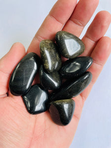 Golden Obsidian Tumbled Stones TB042 x 1