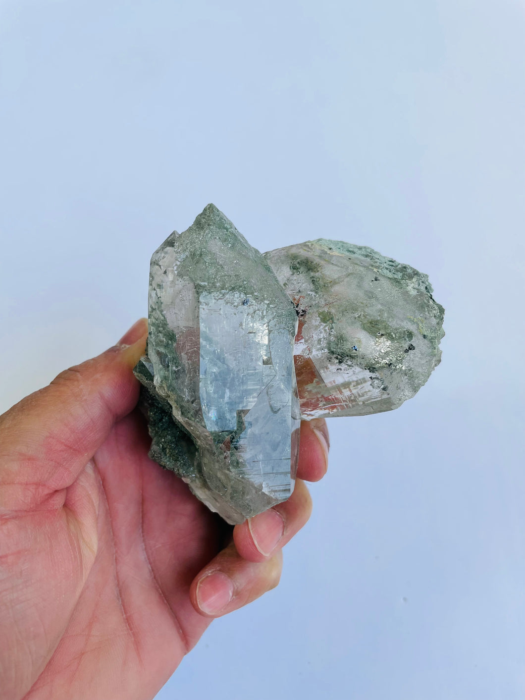 Chlorite/Green Himalayan Quartz Crystal Q761