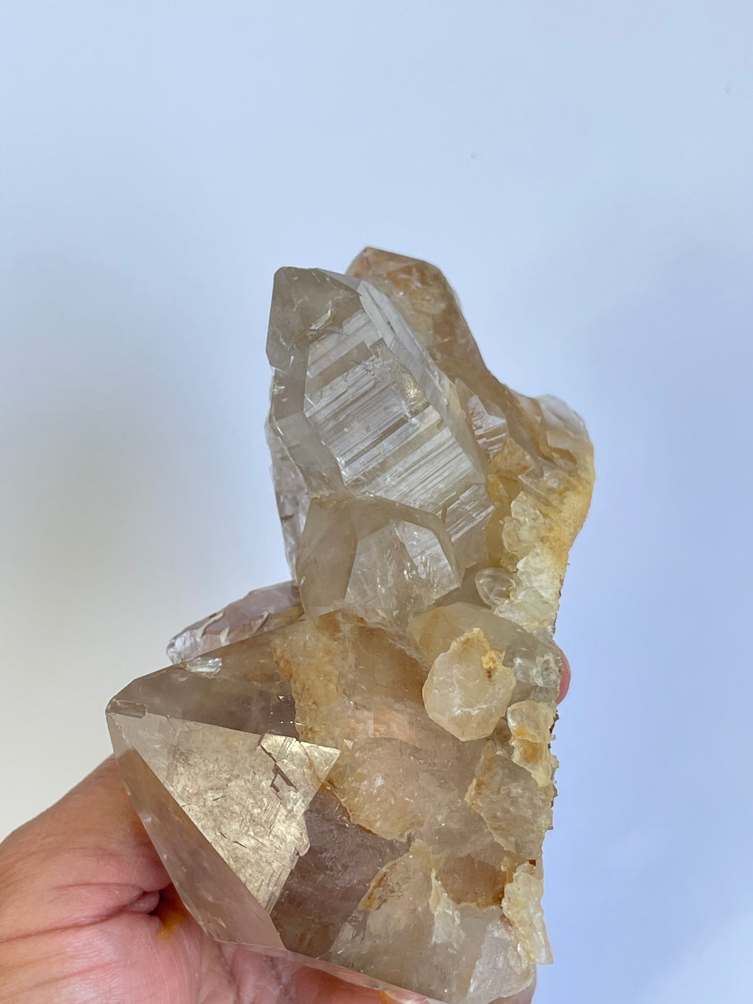 Cathedral Smokey Himalayan Natural Quartz Cluster Q256