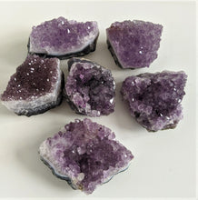 Load image into Gallery viewer, 1 x Amethyst Druze/Cluster Brazil Crystal/Rock/Mineral (60-80mm) - Crystal King Australia
