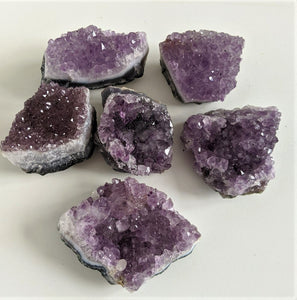 1 x Amethyst Druze/Cluster Brazil Crystal/Rock/Mineral (60-80mm) - Crystal King Australia