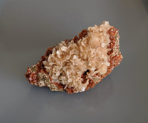 Red Heulandite with Stilbite Natural Crystal/Mineral 150x110mm - Crystal King Australia