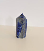 Load image into Gallery viewer, Lapis Lazuli Tower/Point Natural Crystal Large 110x50x42mm - Crystal King Australia
