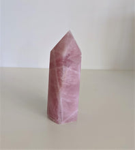 Load image into Gallery viewer, Rose Quartz Tower Natural Crystal 110mm - Crystal King Australia
