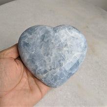 Load image into Gallery viewer, Blue Calcite Heart Natural 120x105mm - Crystal King Australia
