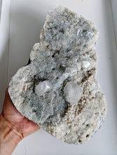 Load image into Gallery viewer, Chalcedony with Apophyllite Large Cluster Crystal 280x210mm - Crystal King Australia
