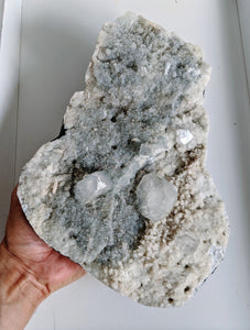 Chalcedony with Apophyllite Large Cluster Crystal 280x210mm - Crystal King Australia