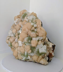 XX Large Green Apophyllite & Stilbite Free Standing Specimen (26kg) 38x38cm - Crystal King Australia