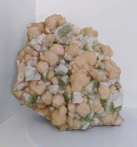 XX Large Green Apophyllite & Stilbite Free Standing Specimen (26kg) 38x38cm - Crystal King Australia