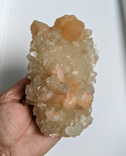 Load image into Gallery viewer, Apophyllite with Orange Stilbite Crystal cluster (160x100mm) - Crystal King Australia
