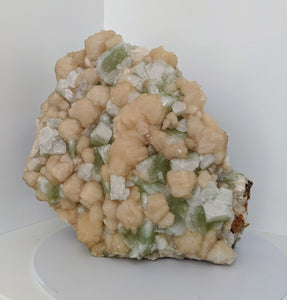 XX Large Green Apophyllite & Stilbite Free Standing Specimen (26kg) 38x38cm - Crystal King Australia