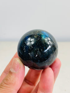 Labradorite Crystal Sphere S172