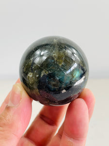 Labradorite Crystal Sphere S174